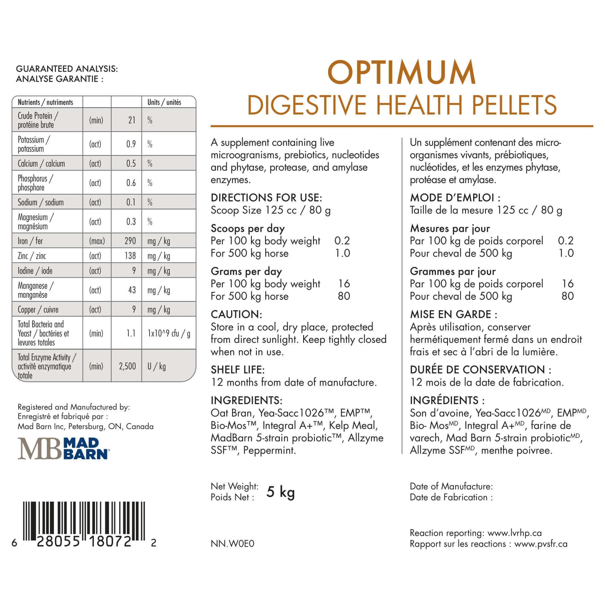 Optimum Digestive Health Pellets