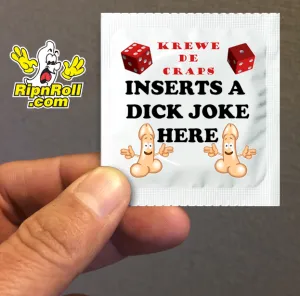 Printed White Foil with Full Color imprint - Craps