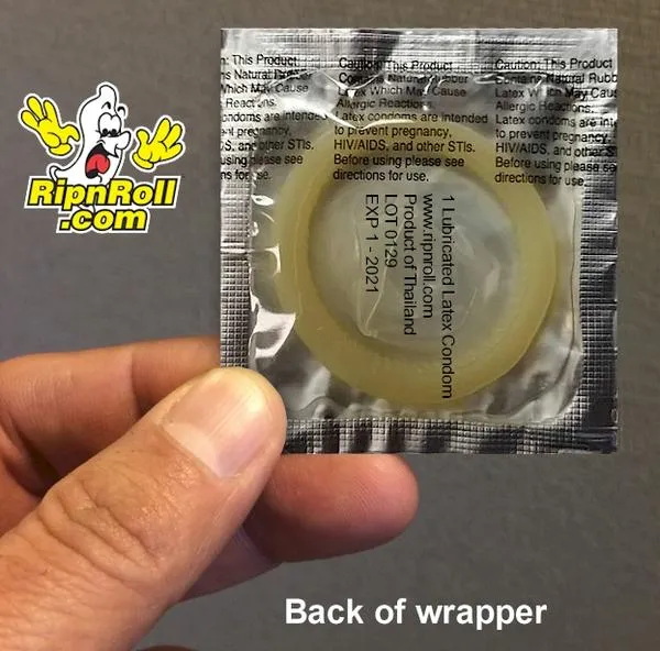 Printed White Foil with Full Color imprint - Craps