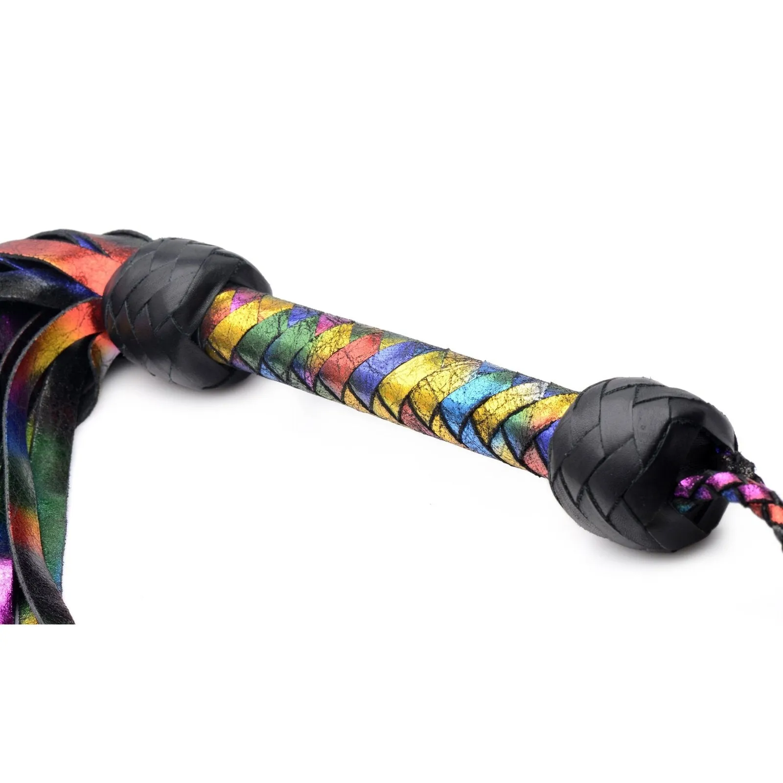 Rainbow Leather Flogger