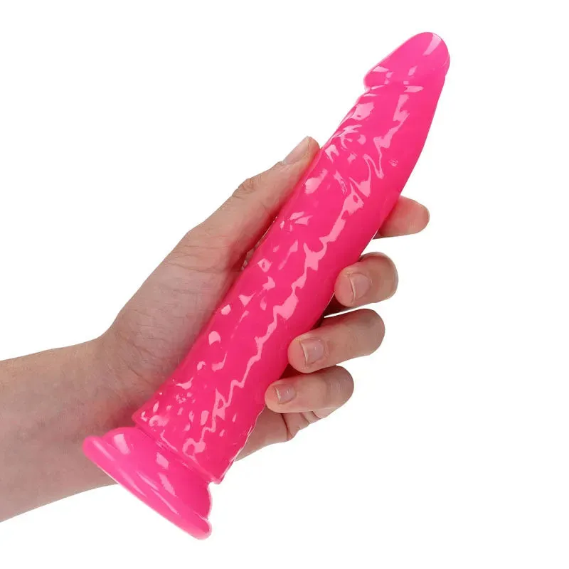 REALROCK 18 cm Slim Glow in the Dark Neon -  - Glow in Dark  18 cm (7'') Dong