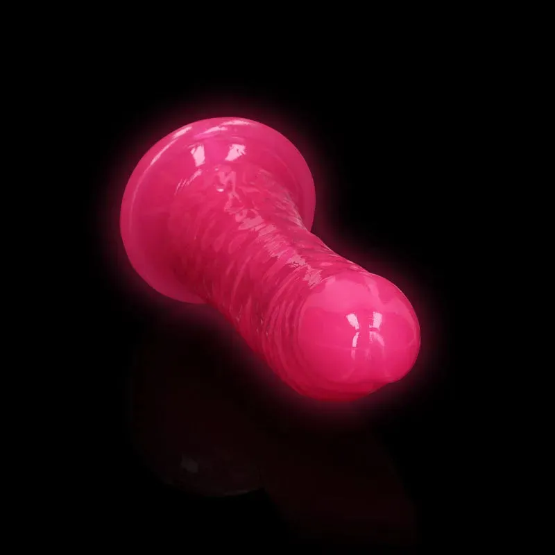REALROCK 18 cm Slim Glow in the Dark Neon -  - Glow in Dark  18 cm (7'') Dong