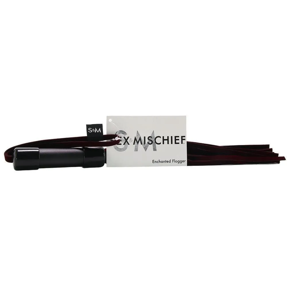 Sex And Mischief Soft Velvety Enchanted Flogger 18.5 Inch for Couples Beginning Role Play