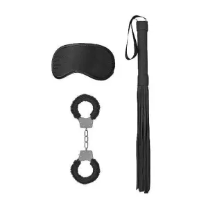 Shots Ouch! Black & White Introductory Bondage Kit #1 Black