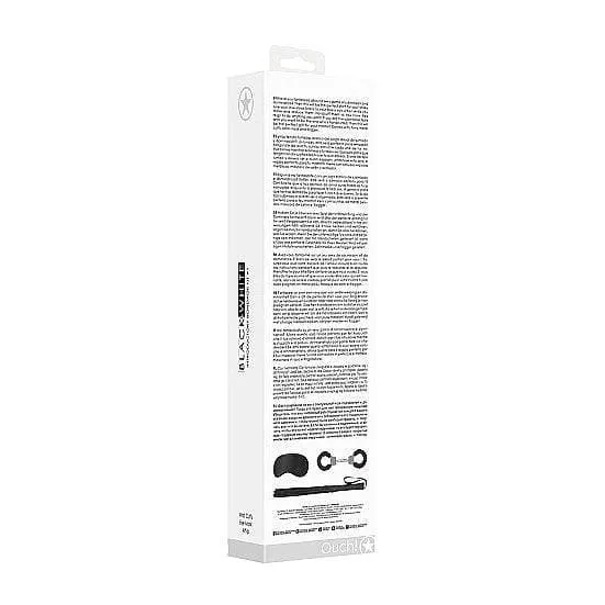 Shots Ouch! Black & White Introductory Bondage Kit #1 Black