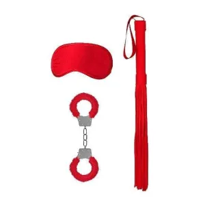 Shots Ouch! Kits Introductory 3 Piece Bondage Kit #1 Red