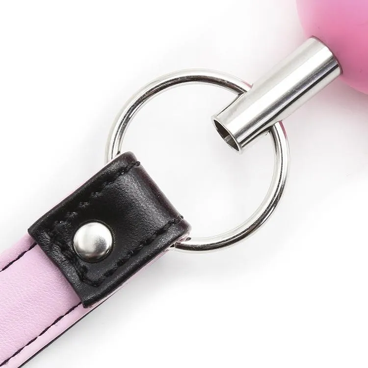 Silicone Ball Gag With Leather Straps