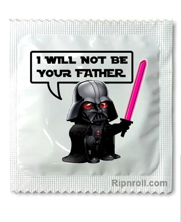 Star Warz Condoms - I will not be your Father