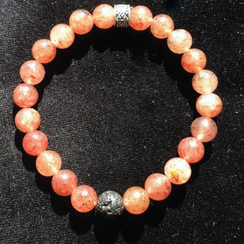 Strawberry Quartz and Lava Stones Diffuser Bracelets   Essential Oils