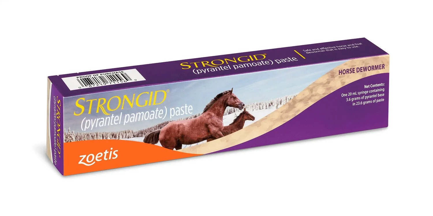 STRONGID Paste Horse Dewormer (pyrantel pamoate) - 20 ml Tube