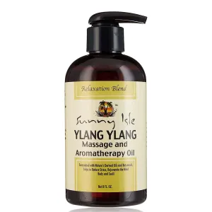 Sunny Isle Jamaican Black Castor Oil Ylang Ylang Massage and Aromatherapy Oil