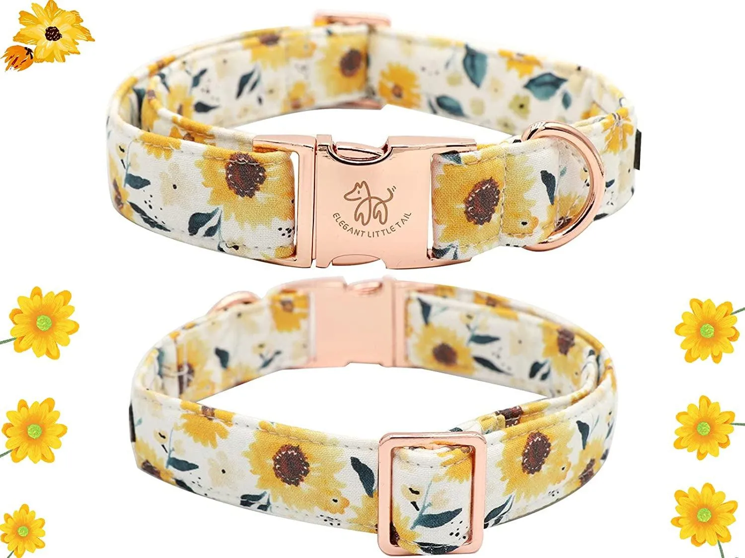 Sunshine Sunflower Dog Collar