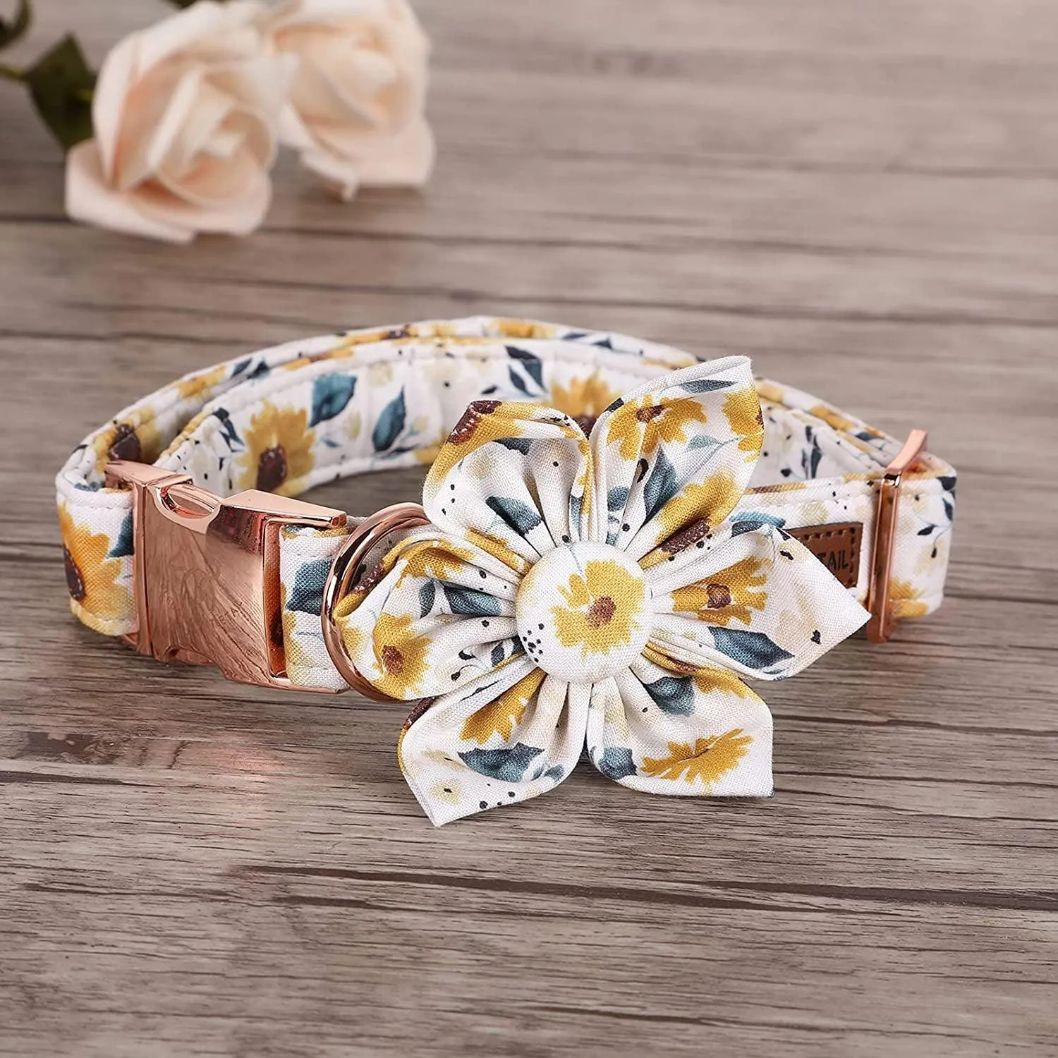 Sunshine Sunflower Dog Collar