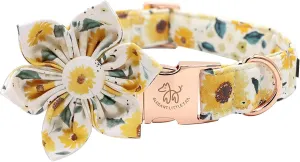 Sunshine Sunflower Dog Collar