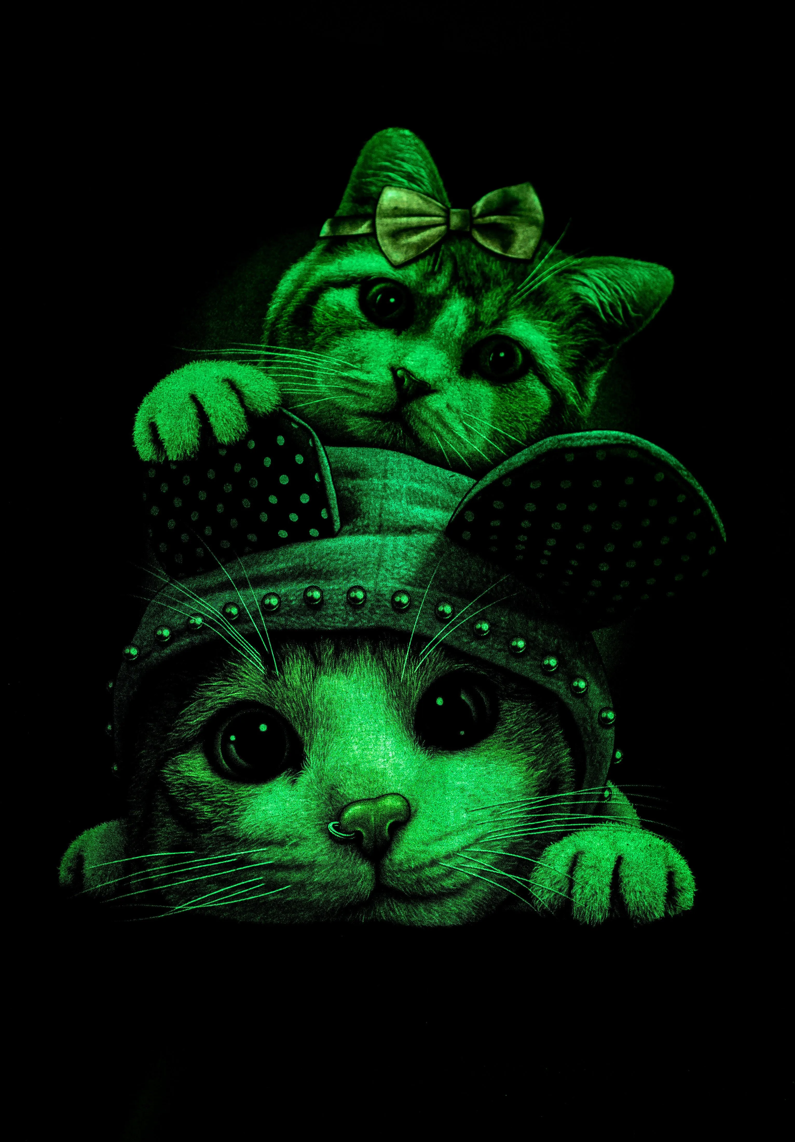 T-shirt 3D GLOW IN DARK HIGH QUALITY animal Printed unisex Tees