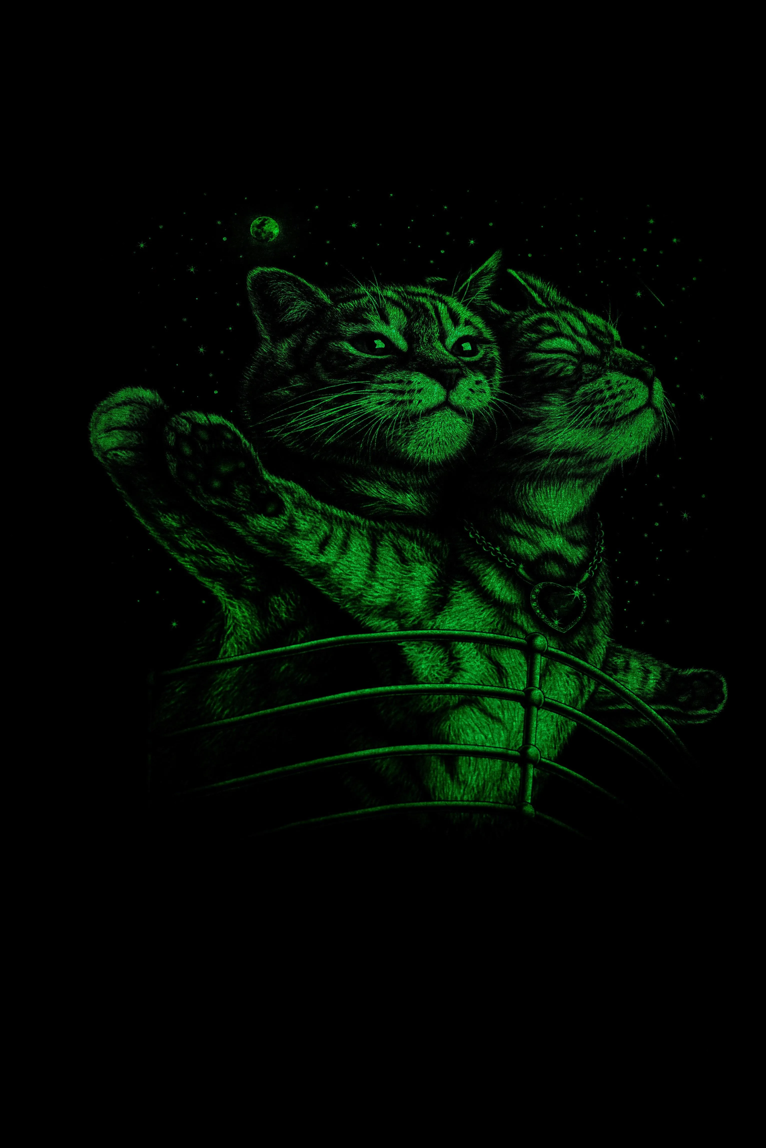 T-shirt 3D GLOW IN DARK HIGH QUALITY animal Printed unisex Tees