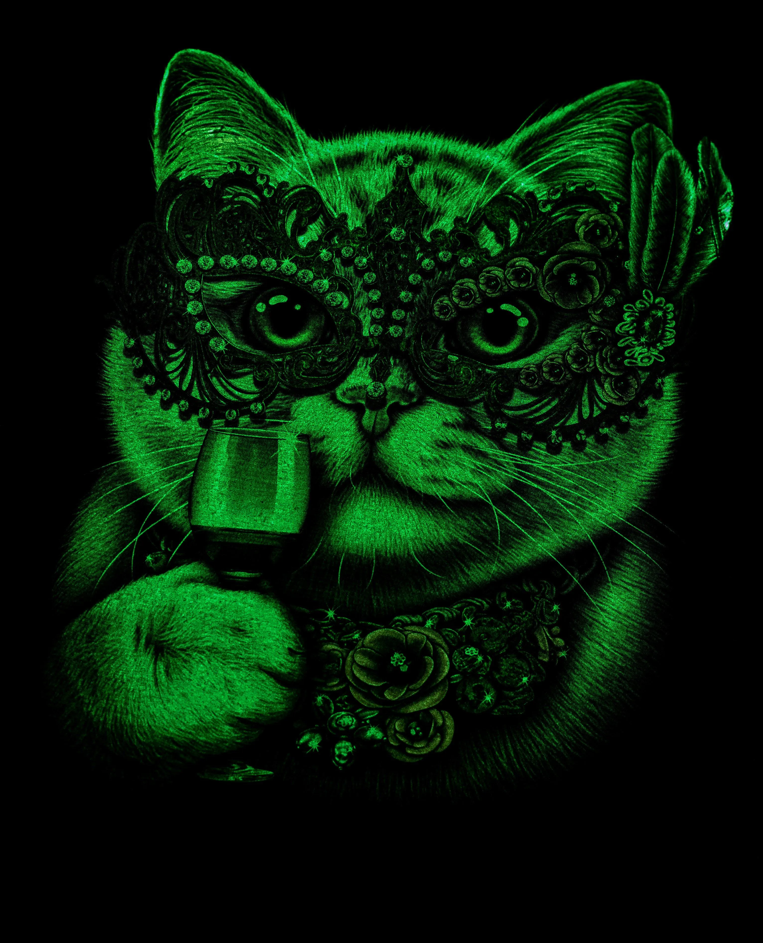 T-shirt 3D GLOW IN DARK HIGH QUALITY animal Printed unisex Tees
