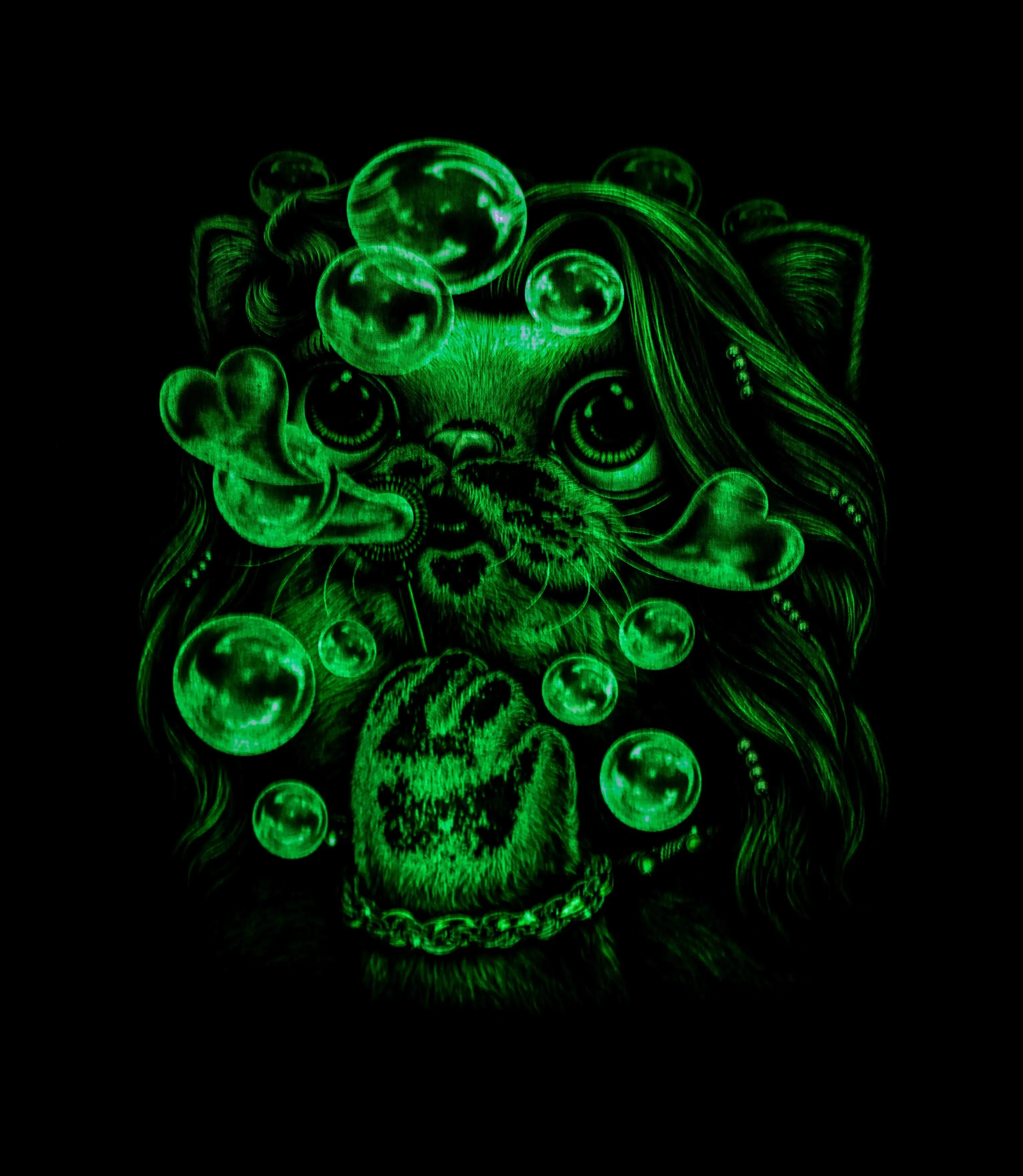 T-shirt 3D GLOW IN DARK HIGH QUALITY animal Printed unisex Tees