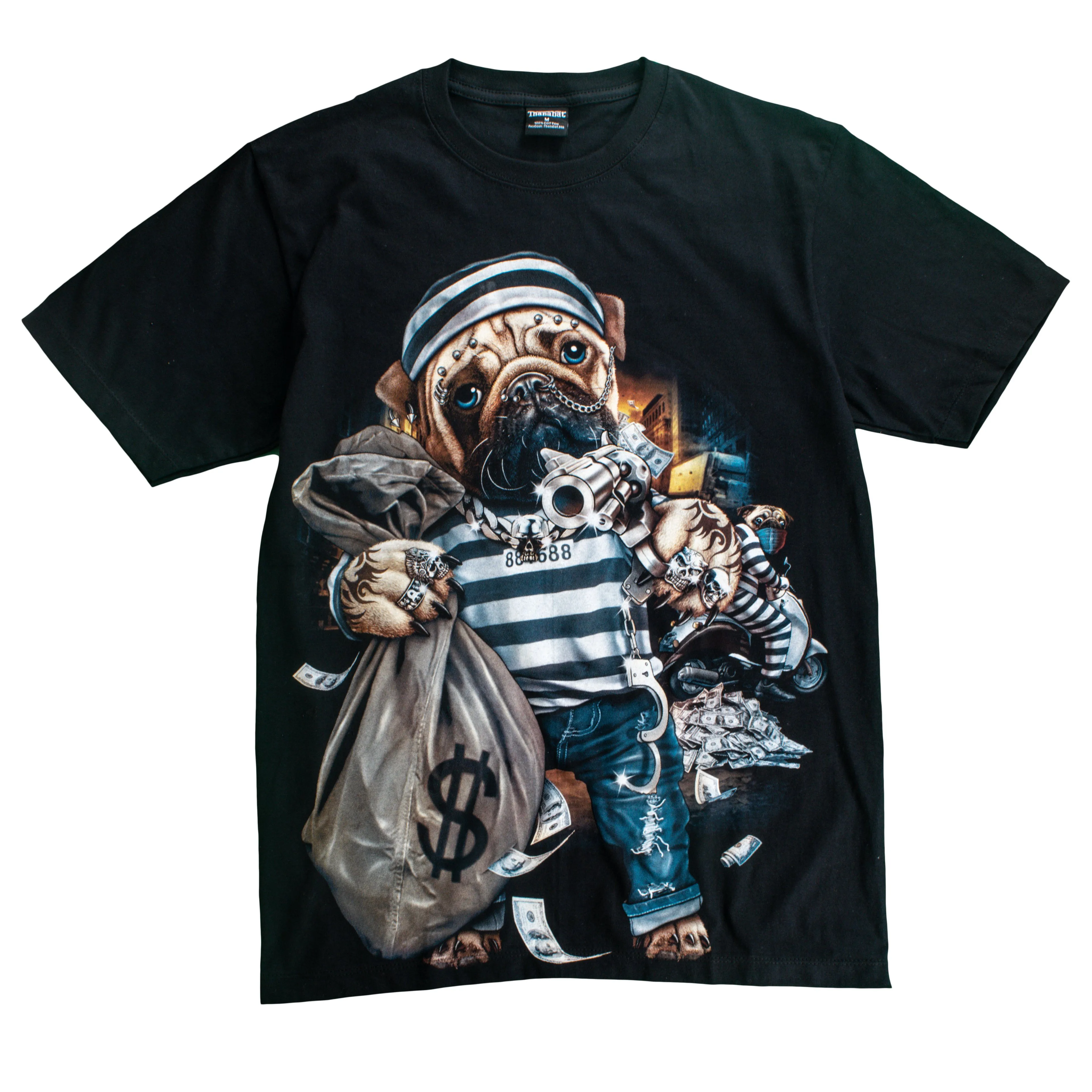 T-shirt 3D GLOW IN DARK HIGH QUALITY animal Printed unisex Tees
