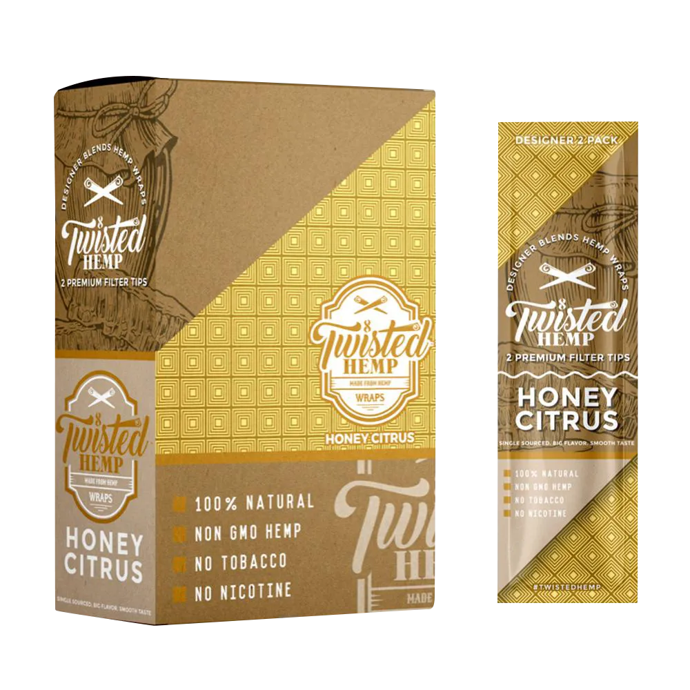 Twisted Hemp Designer Blend Premium Wraps - 15 Pack