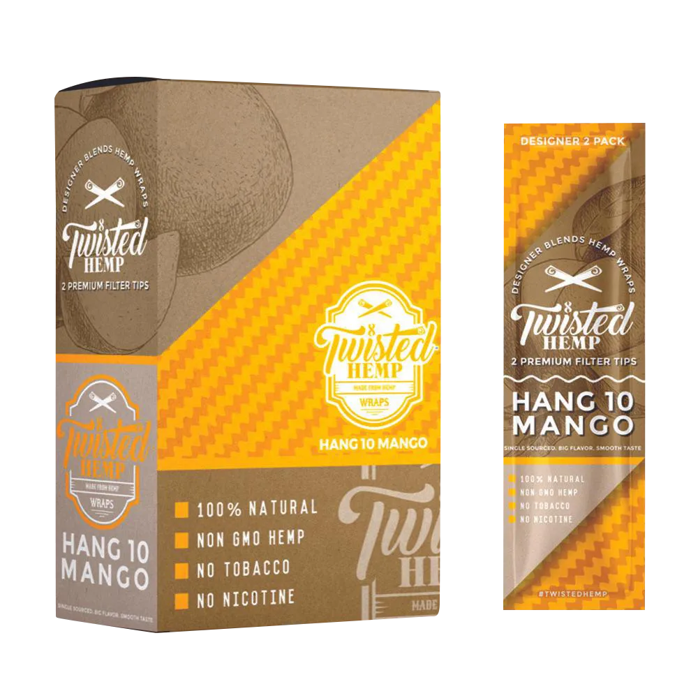 Twisted Hemp Designer Blend Premium Wraps - 15 Pack