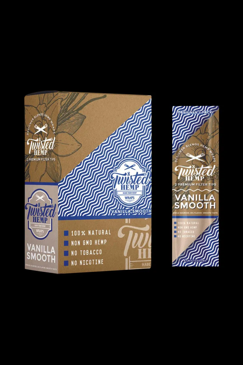 Twisted Hemp Designer Blend Premium Wraps - 15 Pack