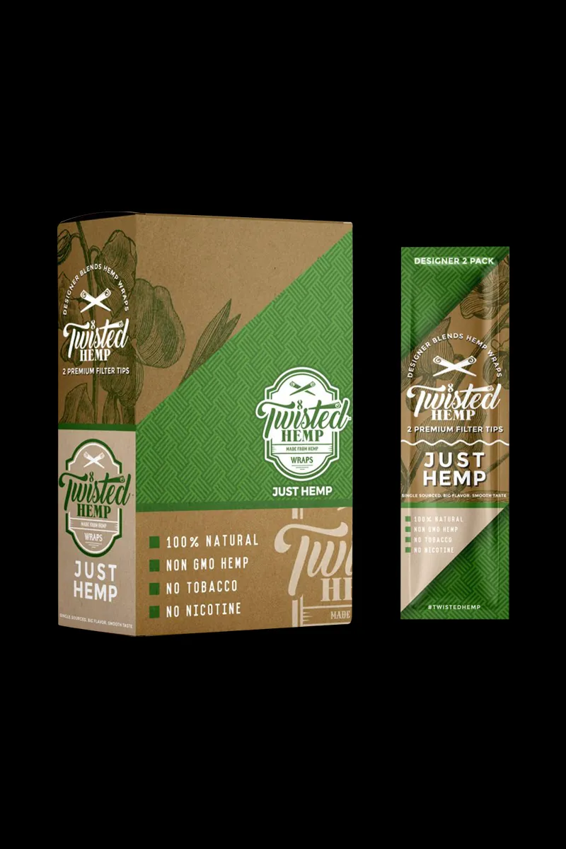 Twisted Hemp Designer Blend Premium Wraps - 15 Pack