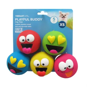 Vibrant Life Playful Buddy Dog Toys,  5 Count