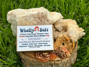 Wholly Suds Lavender Artisan Soap(All Natural, Eco-Friendly, Chemical-Free)