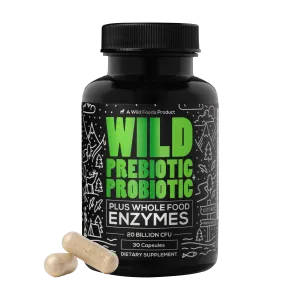 Wild Prebiotics Probiotics & Digestive Enzymes - 20 Billion CFU by Wild Foods
