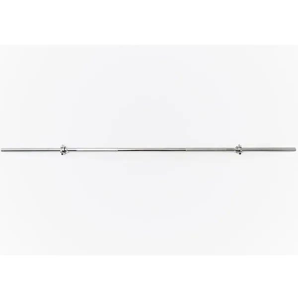York Barbell Chrome Spin-Lock Weight Bar w/ Spin-Lock Collars