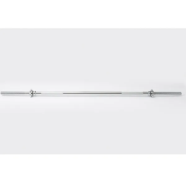 York Barbell Chrome Spin-Lock Weight Bar w/ Spin-Lock Collars